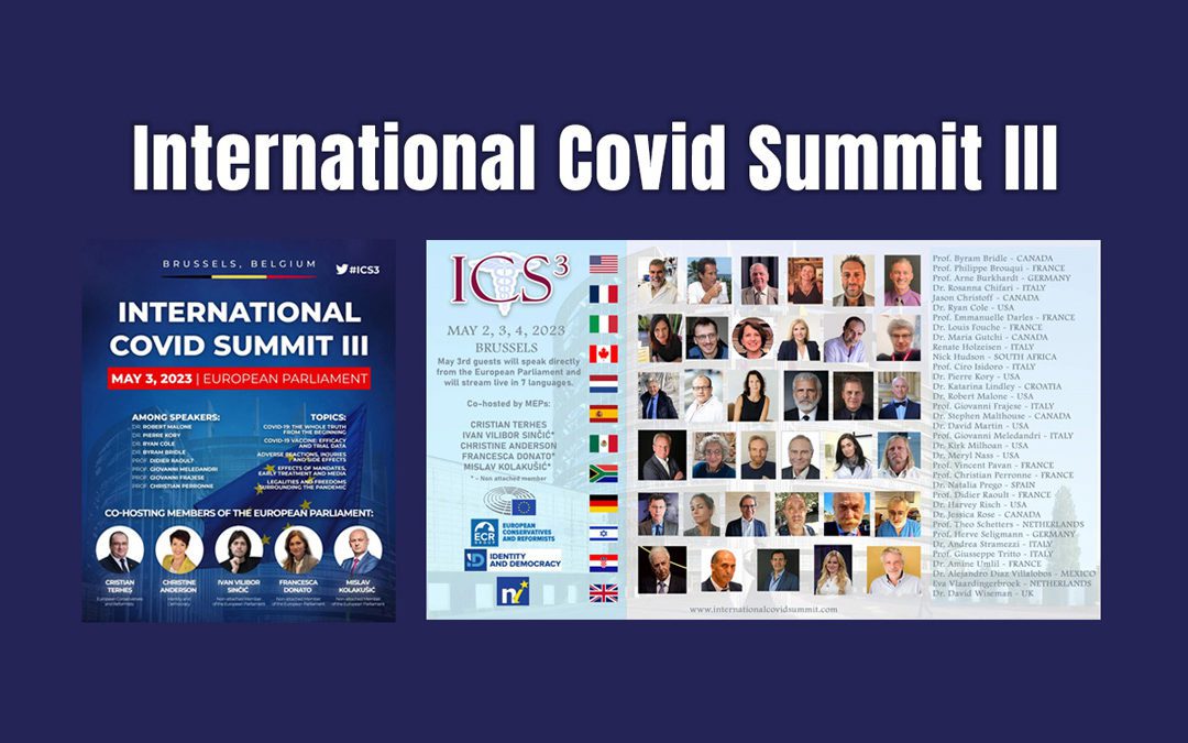 International Covid Summit III – European Parliament, Brussels – May 2023