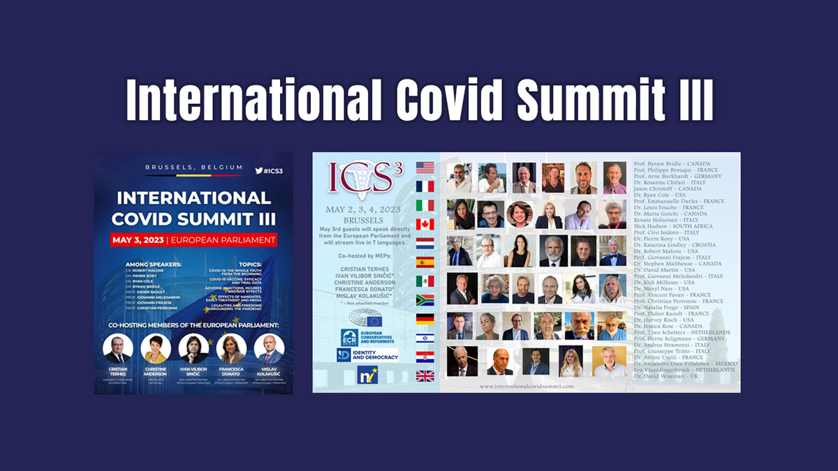 International Covid Summit III – European Parliament, Brussels – May 2023